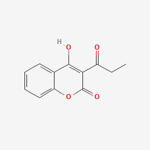 molecular formula C12H10O4 B1441722 4-Hydroxy-3-propionyl-2H-chromen-2-one CAS No. 4139-73-5