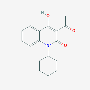 molecular formula C17H19NO3 B1441723 3-乙酰基-1-环己基-4-羟基-2(1H)-喹啉酮 CAS No. 860649-19-0