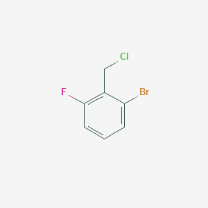 molecular formula C7H5BrClF B1441726 1-Bromo-2-(chloromethyl)-3-fluorobenzene CAS No. 1182357-16-9