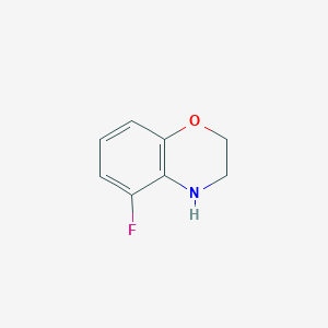 molecular formula C8H8FNO B1441727 5-Fluoro-3,4-dihydro-2H-1,4-benzoxazine CAS No. 1067171-66-7