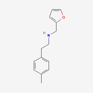 molecular formula C14H17NO B1441729 (Furan-2-ylmethyl)[2-(4-methylphenyl)ethyl]amine CAS No. 1184638-70-7