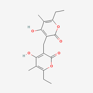 molecular formula C17H20O6 B1441731 Helipyrone CAS No. 29902-01-0