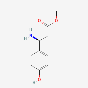 molecular formula C10H13NO3 B1441734 methyl (3S)-3-amino-3-(4-hydroxyphenyl)propanoate CAS No. 177966-65-3