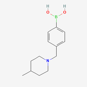 molecular formula C13H20BNO2 B1441740 4-((4-Methylpiperidin-1-yl)methyl)phenylboronic acid CAS No. 1334399-66-4