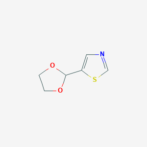 B1441754 5-(1,3-Dioxolan-2-yl)-1,3-thiazole CAS No. 773087-09-5