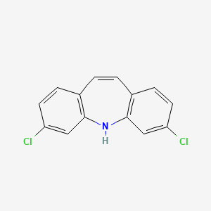 molecular formula C14H9Cl2N B14417683 3,7-Dichloro-5H-dibenz[b,f]azepine CAS No. 85598-34-1