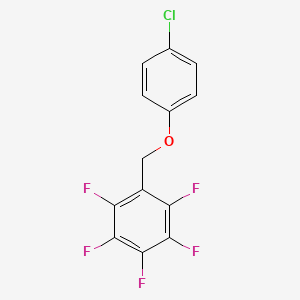 Benzene, 1-((4-chlorophenoxy)methyl)-2,3,4,5,6-pentafluoro-