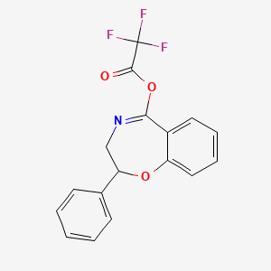 2-Phenyl-2,3-dihydro-1,4-benzoxazepin-5-yl trifluoroacetate