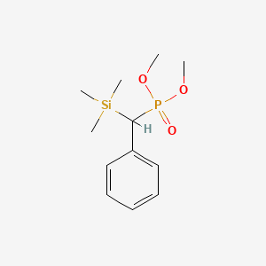 molecular formula C12H21O3PSi B14417744 Dimethyl [phenyl(trimethylsilyl)methyl]phosphonate CAS No. 86000-93-3