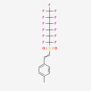 1-Methyl-4-[2-(1,1,2,2,3,3,4,4,5,5,6,6,6-tridecafluorohexane-1-sulfonyl)ethenyl]benzene