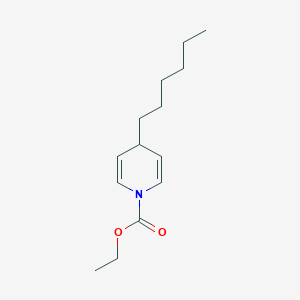 Ethyl 4-hexylpyridine-1(4H)-carboxylate