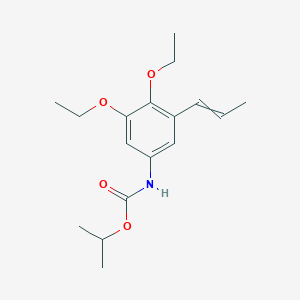 molecular formula C17H25NO4 B14417770 Propan-2-yl [3,4-diethoxy-5-(prop-1-en-1-yl)phenyl]carbamate CAS No. 84972-08-7