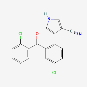 4-[4-Chloro-2-(2-chlorobenzoyl)phenyl]-1H-pyrrole-3-carbonitrile