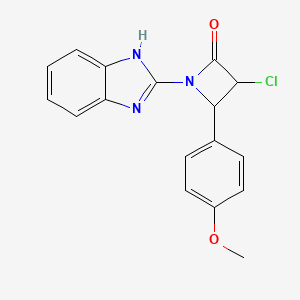 1-(1H-Benzimidazol-2-yl)-3-chloro-4-(4-methoxyphenyl)azetidin-2-one