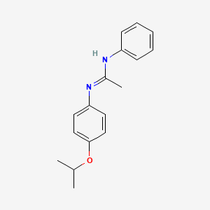 N-phenyl-N'-(4-propan-2-yloxyphenyl)ethanimidamide