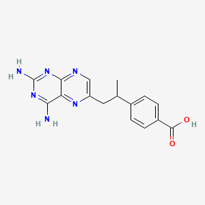 4-[1-(2,4-Diaminopteridin-6-yl)propan-2-yl]benzoic acid