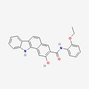 molecular formula C25H20N2O3 B14417811 N-(2-Ethoxyphenyl)-2-hydroxy-11H-benzo[A]carbazole-3-carboxamide CAS No. 84809-09-6