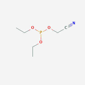 molecular formula C6H12NO3P B14417833 Phosphorous acid, cyanomethyl diethyl ester CAS No. 83298-38-8