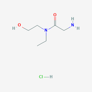 molecular formula C6H15ClN2O2 B1441794 2-Amino-N-ethyl-N-(2-hydroxyethyl)acetamide hydrochloride CAS No. 1220017-95-7