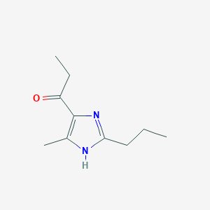 1-(5-Methyl-2-propyl-1H-imidazol-4-yl)propan-1-one