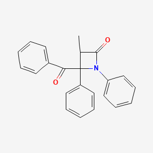 molecular formula C23H19NO2 B14417960 4-Benzoyl-3-methyl-1,4-diphenylazetidin-2-one CAS No. 84197-54-6