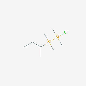 molecular formula C8H21ClSi2 B14417961 1-(Butan-2-yl)-2-chloro-1,1,2,2-tetramethyldisilane CAS No. 80034-59-9