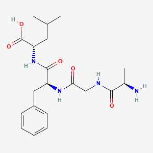 molecular formula C20H30N4O5 B14418036 D-Alanylglycyl-L-phenylalanyl-L-leucine CAS No. 81442-15-1