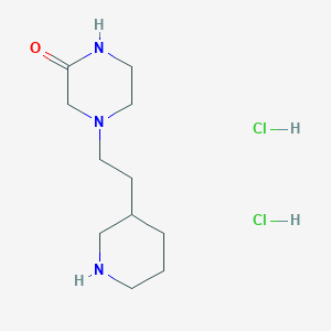 4-[2-(3-Piperidinyl)ethyl]-2-piperazinone dihydrochloride