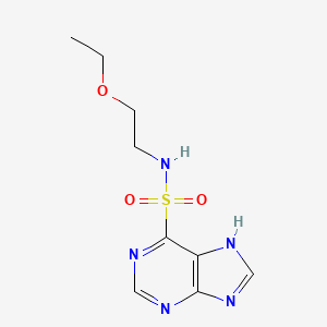 1H-Purine-6-sulfonamide, N-(2-ethoxyethyl)-