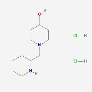 molecular formula C11H24Cl2N2O B1441812 1-(2-Piperidinylmethyl)-4-piperidinol dihydrochloride CAS No. 1219964-35-8