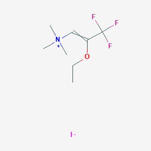 2-Ethoxy-3,3,3-trifluoro-N,N,N-trimethylprop-1-en-1-aminium iodide