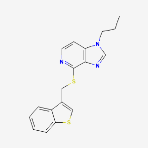 4-{[(1-Benzothiophen-3-yl)methyl]sulfanyl}-1-propyl-1H-imidazo[4,5-c]pyridine