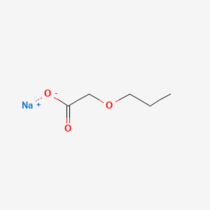 molecular formula C5H9NaO3 B14418161 Sodium propoxyacetate CAS No. 86018-60-2