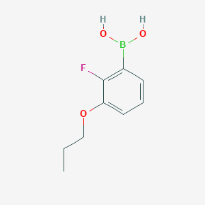 molecular formula C9H12BFO3 B1441821 (2-Fluoro-3-propoxyphenyl)boronic acid CAS No. 871126-09-9