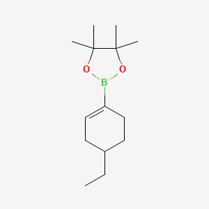 molecular formula C14H25BO2 B1441822 2-(4-Ethylcyclohex-1-en-1-yl)-4,4,5,5-tetramethyl-1,3,2-dioxaborolane CAS No. 1092938-90-3