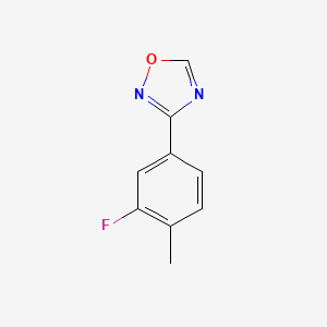 molecular formula C9H7FN2O B1441823 3-(3-氟-4-甲基苯基)-1,2,4-恶二唑 CAS No. 1146699-63-9