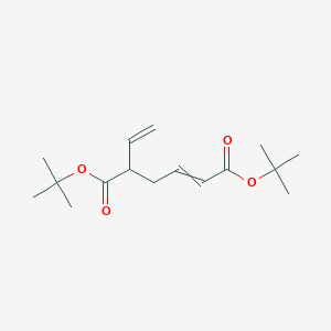 molecular formula C16H26O4 B14418242 Di-tert-butyl 5-ethenylhex-2-enedioate CAS No. 85870-08-2