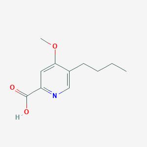 molecular formula C11H15NO3 B14418246 5-Butyl-4-methoxypyridine-2-carboxylic acid CAS No. 83889-26-3