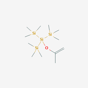 molecular formula C12H32OSi4 B1441826 Isopropenyloxytris(trimethylsilyl)silane CAS No. 861869-12-7
