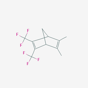 molecular formula C11H10F6 B14418281 2,3-Dimethyl-5,6-bis(trifluoromethyl)bicyclo[2.2.1]hepta-2,5-diene CAS No. 85861-57-0