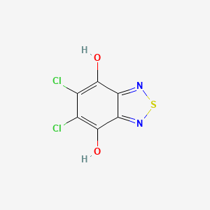 molecular formula C6H2Cl2N2O2S B14418304 2,1,3-Benzothiadiazole-4,7-diol, 5,6-dichloro- CAS No. 84646-07-1