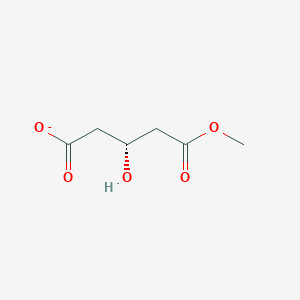 molecular formula C6H9O5- B14418316 (3R)-3-Hydroxy-5-methoxy-5-oxopentanoate CAS No. 87118-53-4