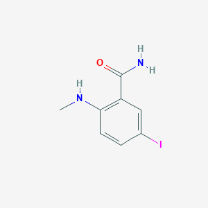 molecular formula C8H9IN2O B1441832 5-碘-2-(甲基氨基)苯甲酰胺 CAS No. 660436-78-2