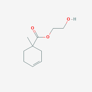 molecular formula C10H16O3 B14418339 2-Hydroxyethyl 1-methylcyclohex-3-ene-1-carboxylate CAS No. 79915-67-6