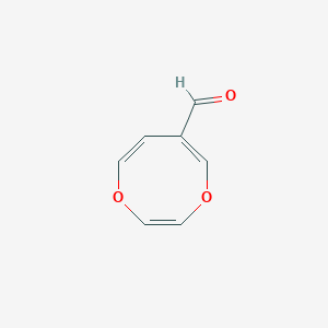 molecular formula C7H6O3 B14418359 1,4-Dioxocine-6-carbaldehyde CAS No. 85553-97-5