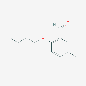 molecular formula C12H16O2 B1441839 2-丁氧基-5-甲基苯甲醛 CAS No. 1341845-75-7