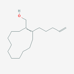 molecular formula C18H32O B14418407 [2-(Pent-4-EN-1-YL)cyclododec-1-EN-1-YL]methanol CAS No. 85585-71-3