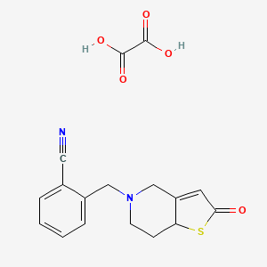 5-(o-Cyanobenzyl)-5,6,7,7a-tetrahydro-4H-thieno(3,2-c)pyridin-2-one oxalate