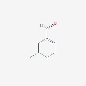 molecular formula C8H12O B14418457 5-Methylcyclohex-1-ene-1-carbaldehyde CAS No. 82297-57-2