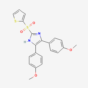 4,5-Bis(4-methoxyphenyl)-2-(thiophene-2-sulfonyl)-1H-imidazole